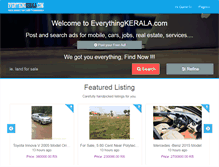 Tablet Screenshot of everythingkerala.com